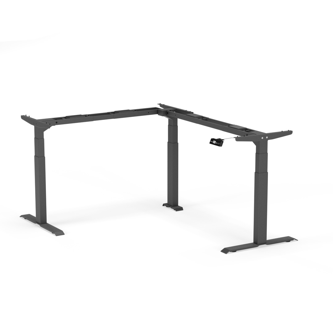 Standable piètement de table l-shape noir haut