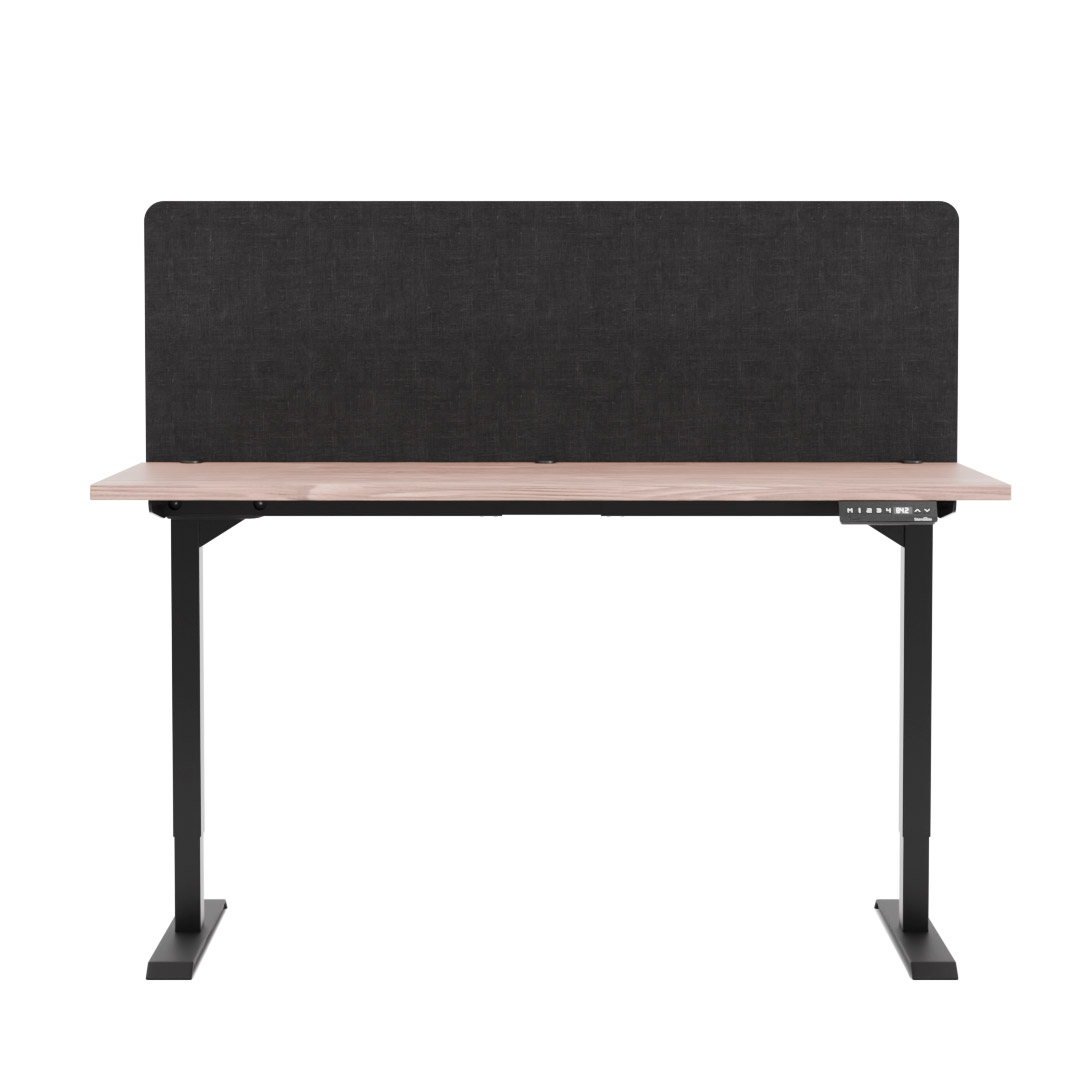 Akustik Tisch Trennwand BACKWALL Anthrazit