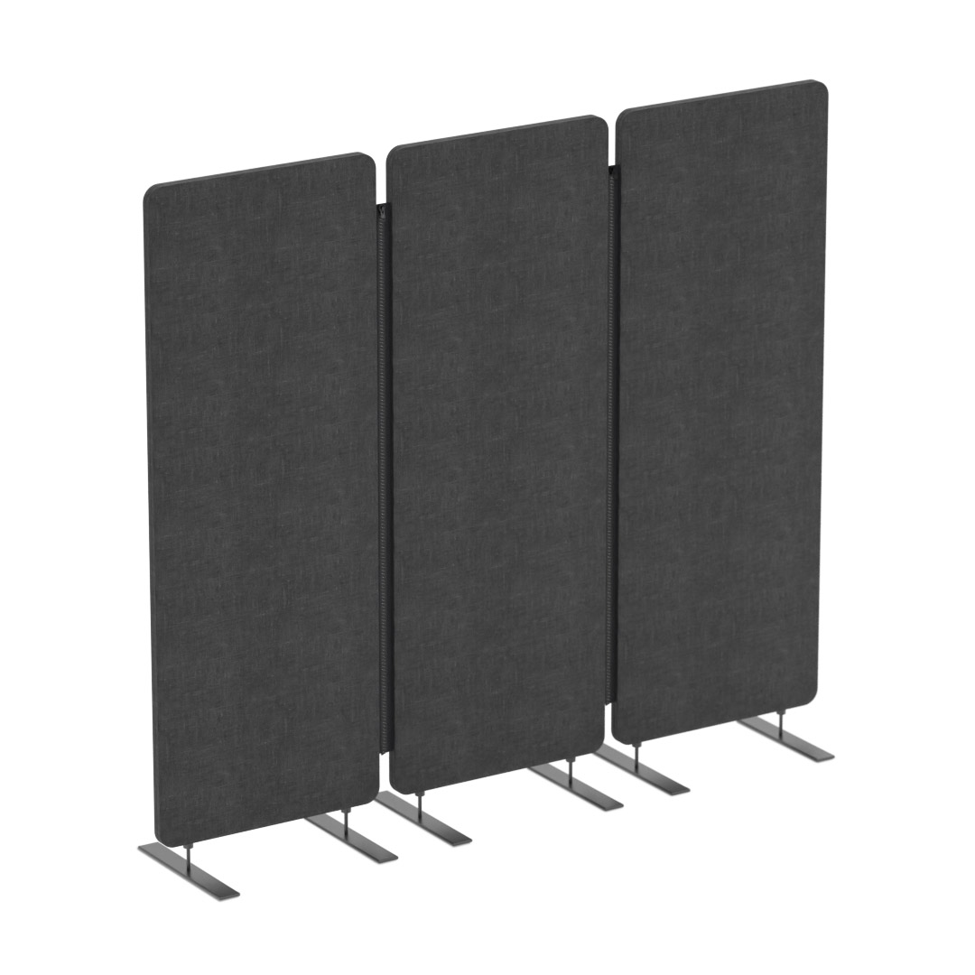 Akustik Trennwand WALL Anthrazit seitlich
