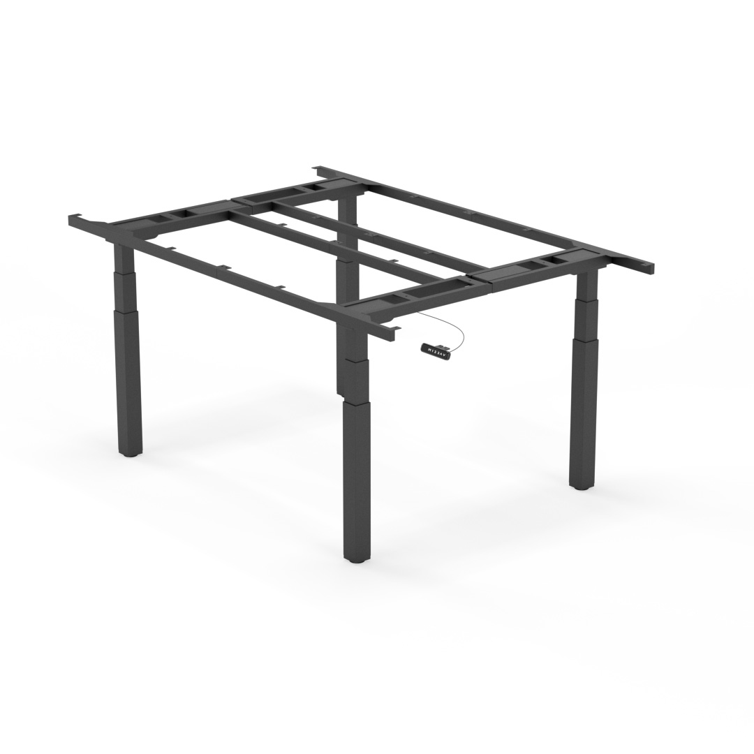 Standable table de réunion haut noir