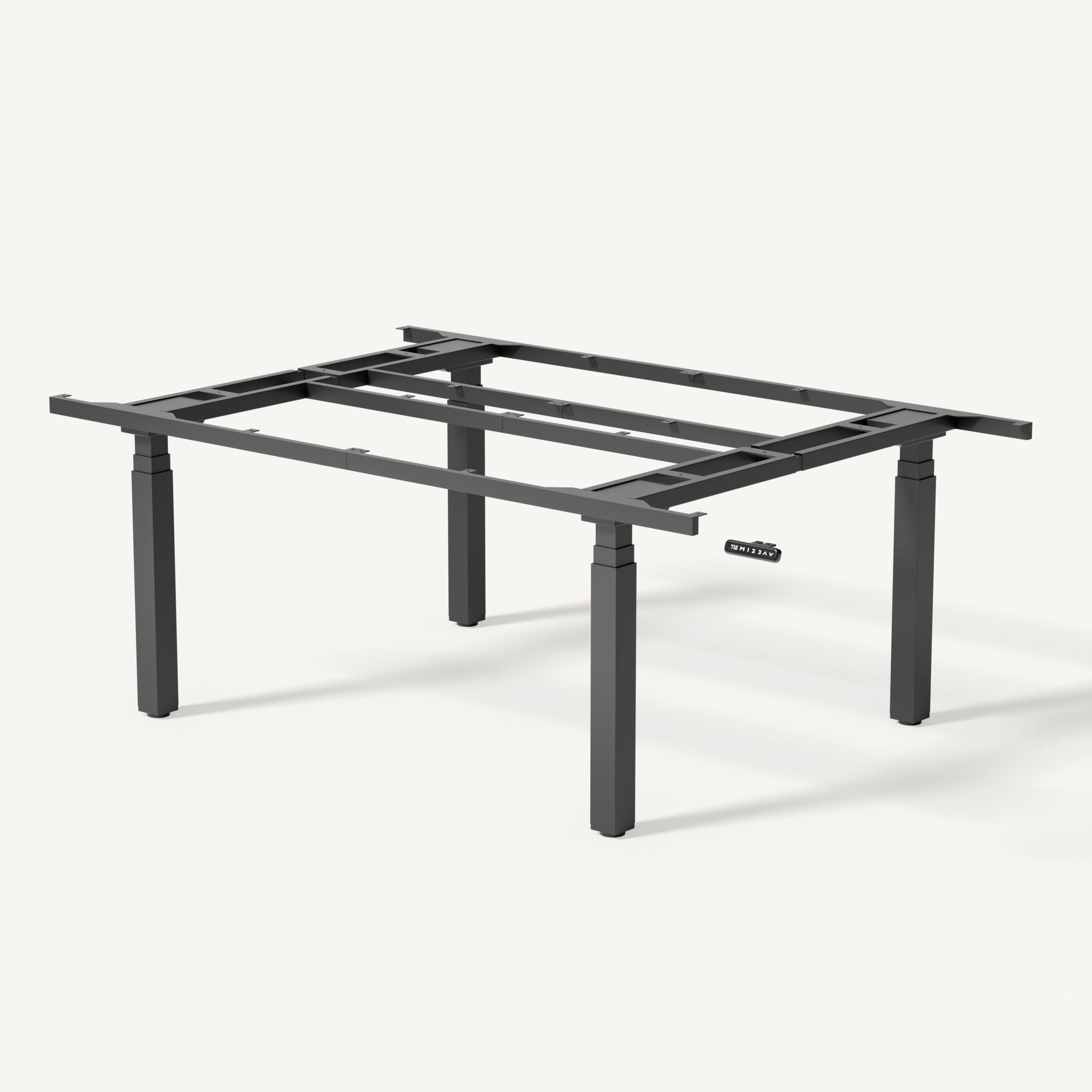 Réglable en hauteur piètement de Table de Réunion en Noir